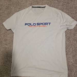 Polo by Ralph Lauren White Tee with Blue and Red Logo